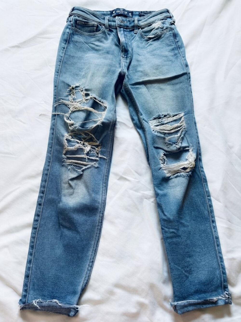 Hollister Super Skinny High Rise Ripped Jeans